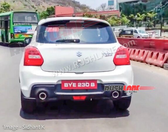Maruti Suzuki Swift Sport Spied Testing In Pune By ARAI