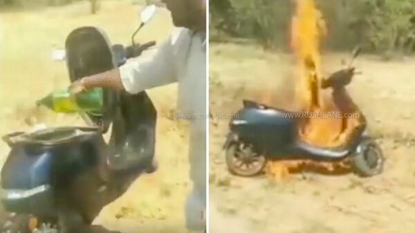 Ola Electric Scooter S1 Pro set on fire by owner
