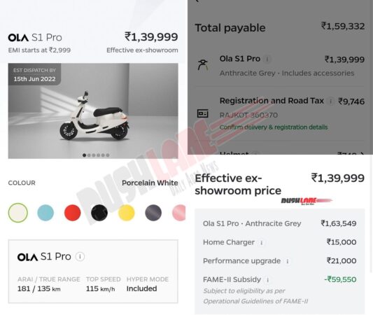 Ola Electric Scooter Price Increase May 2022