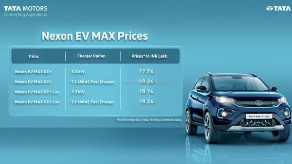Tata Nexon EV Max Prices