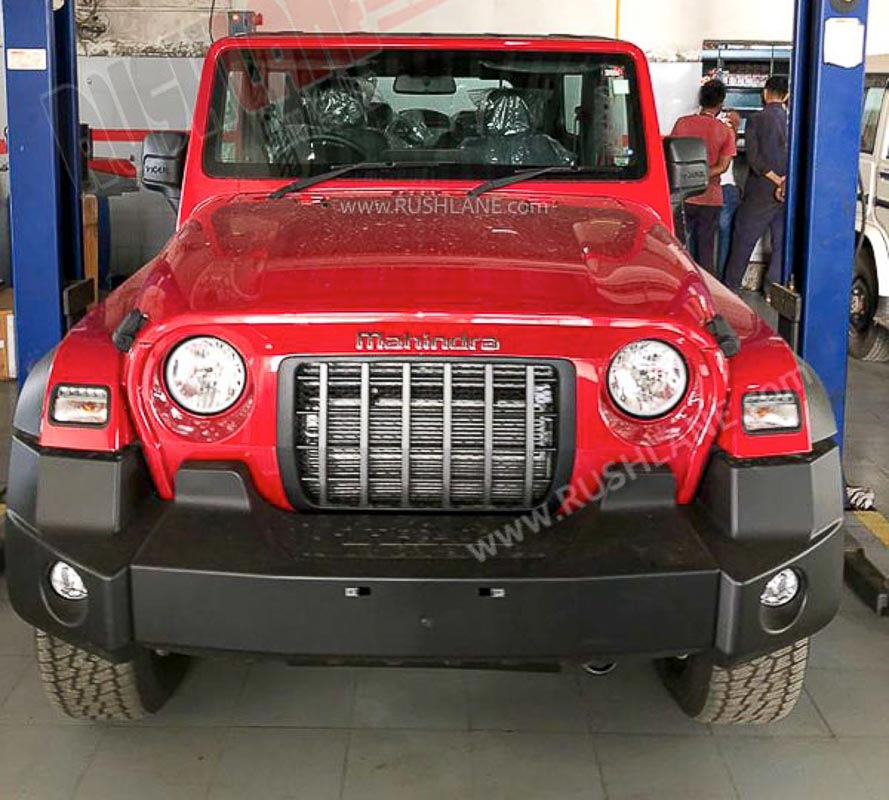2022 Mahindra Thar Black Bumber - Earlier Thar used to get silver finish on bumpers