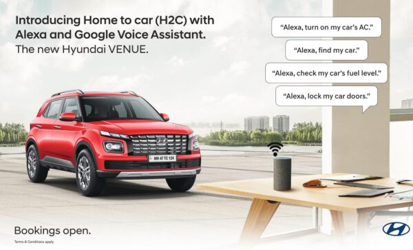 2022 Hyundai Venue - Home To Car with Alexa and Google Voice Assistant