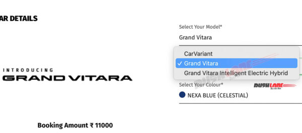 Maruti Grand Vitara Hybrid variants