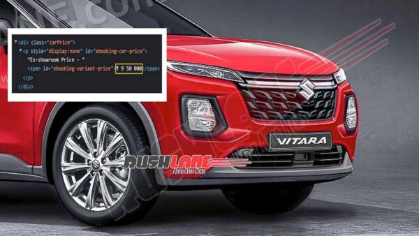 Maruti Grand Vitara SUV - Prices Leak?