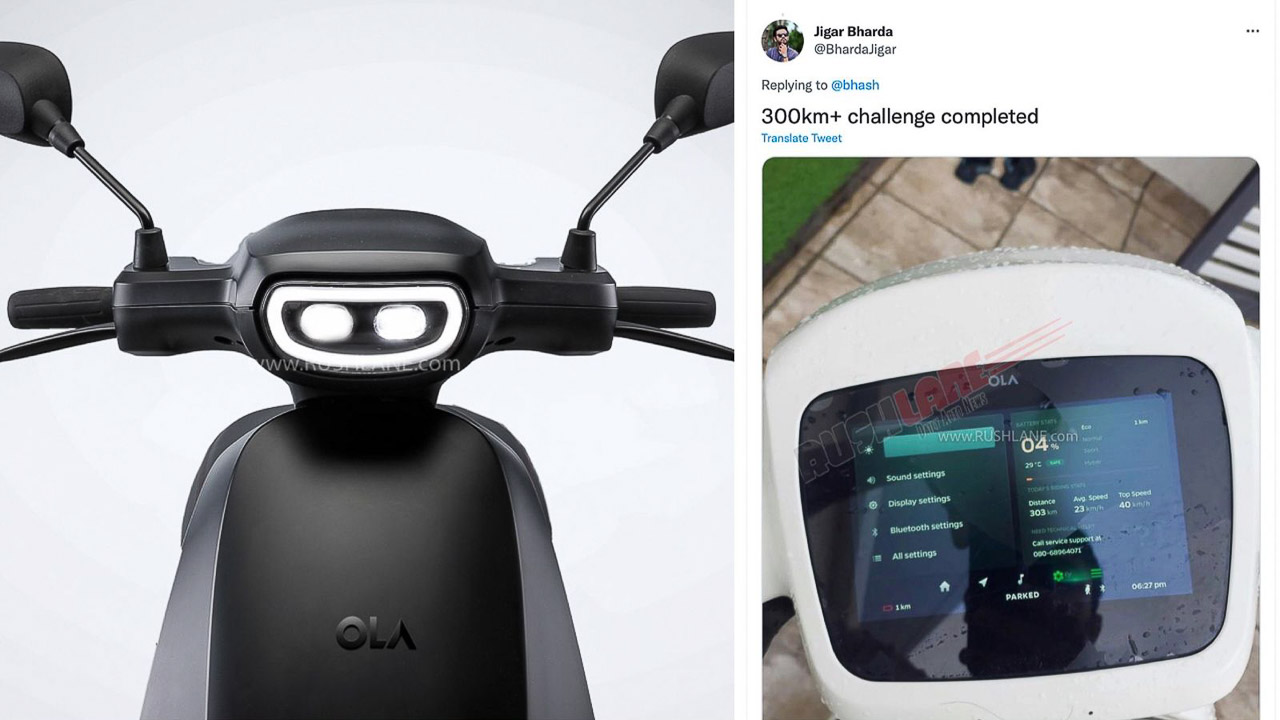 Ola Electric Scooter Range Record 303 Kms