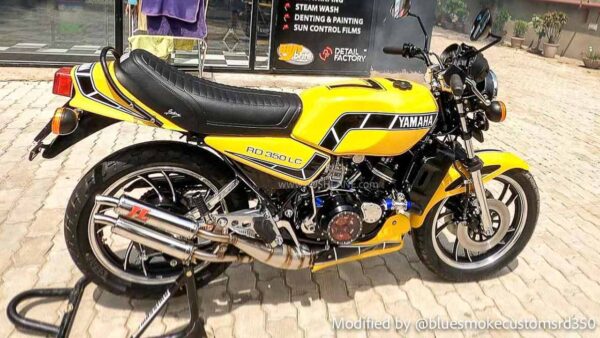 Yamaha RD350 LC modified for MS Dhoni