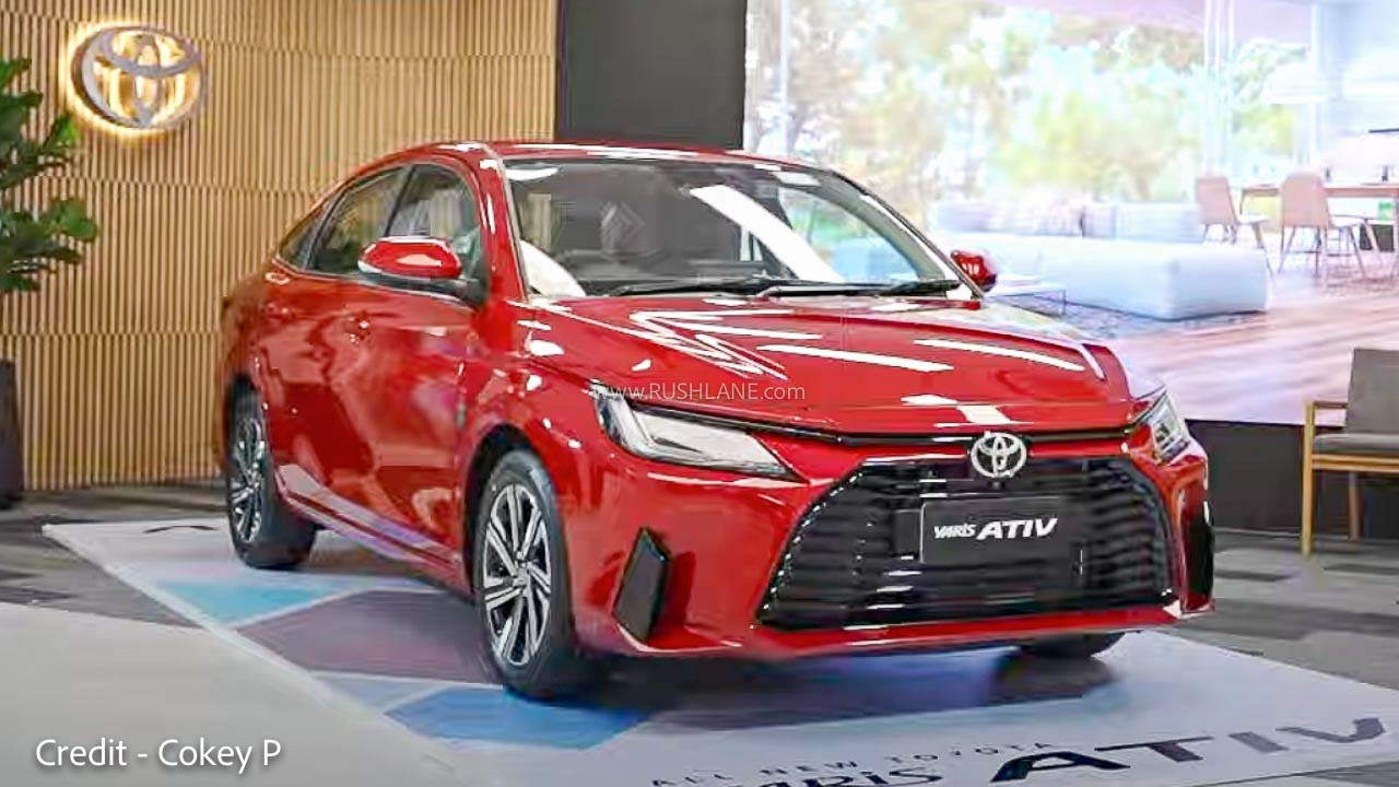 New Toyota Yaris Sedan First Look Walkaround - Exteriors, Interiors