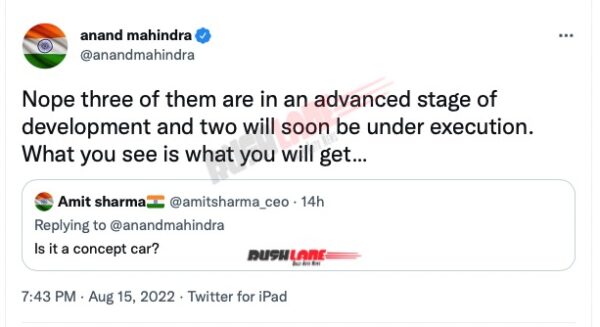 Anand Mahindra confirms launch
