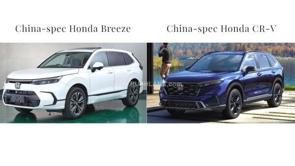 Honda Breeze vs CR-V Front