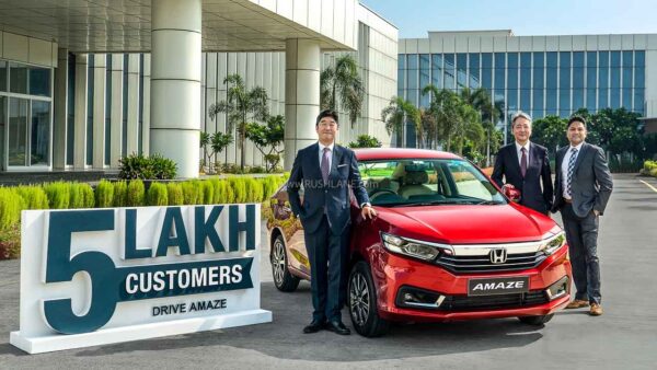 Honda Amaze 5 Lakh Sales Milestone