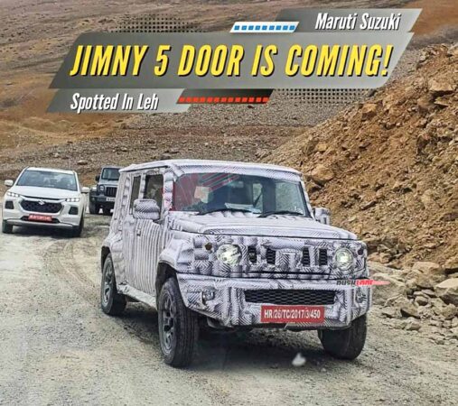 New Maruti Jimny 5 Door - Spied in Leh