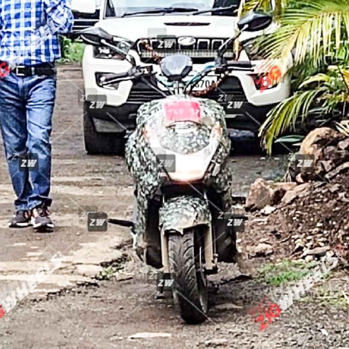 Mahindra Electric Scooter Spied