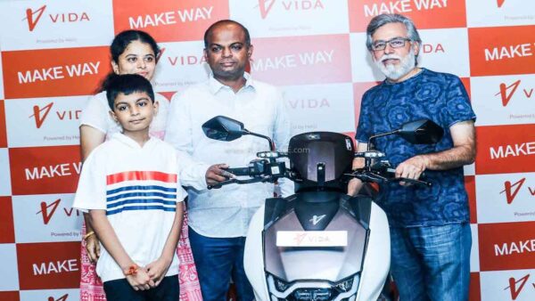 First owner of Hero Vida electric scooter takes delivery