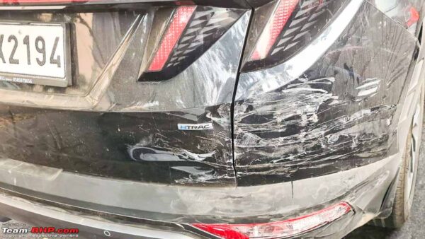 Hyundai Tucson accident due to ADAS auto braking
