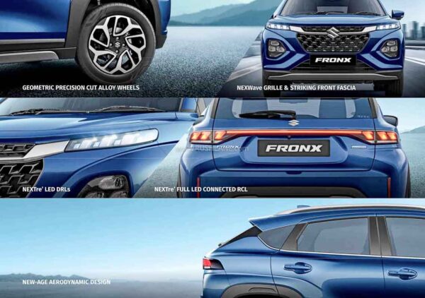 New Maruti FRONX SUV - Exterior features