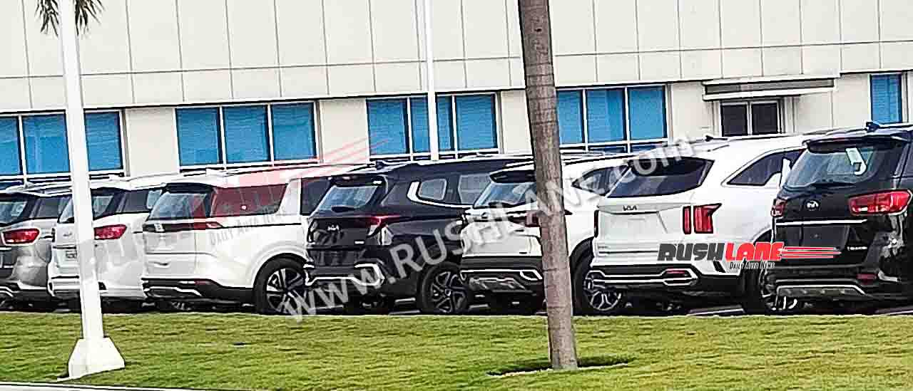 New Carnival and Sorento spied in India