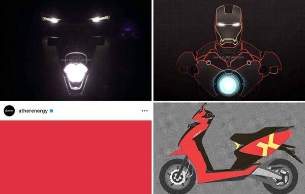 Ather Electric Scooter Red Colour Teased