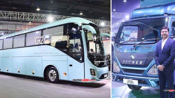 بزرگترین اتوبوس برقی و کامیون برقی هند - نمایشگاه خودرو 2023