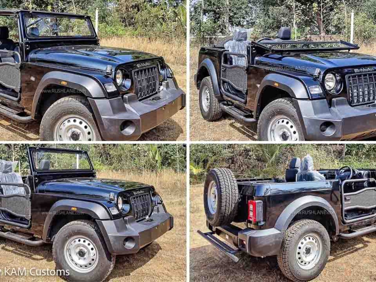 Mahindra Thar Modified Open Top - Inspired By Willys Jeep