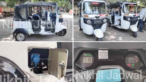 Bajaj Electric Rickshaw Spied