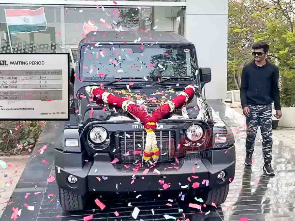 Mahindra Thar 4X2 Delivery Starts - Waiting Period Up To  Yrs