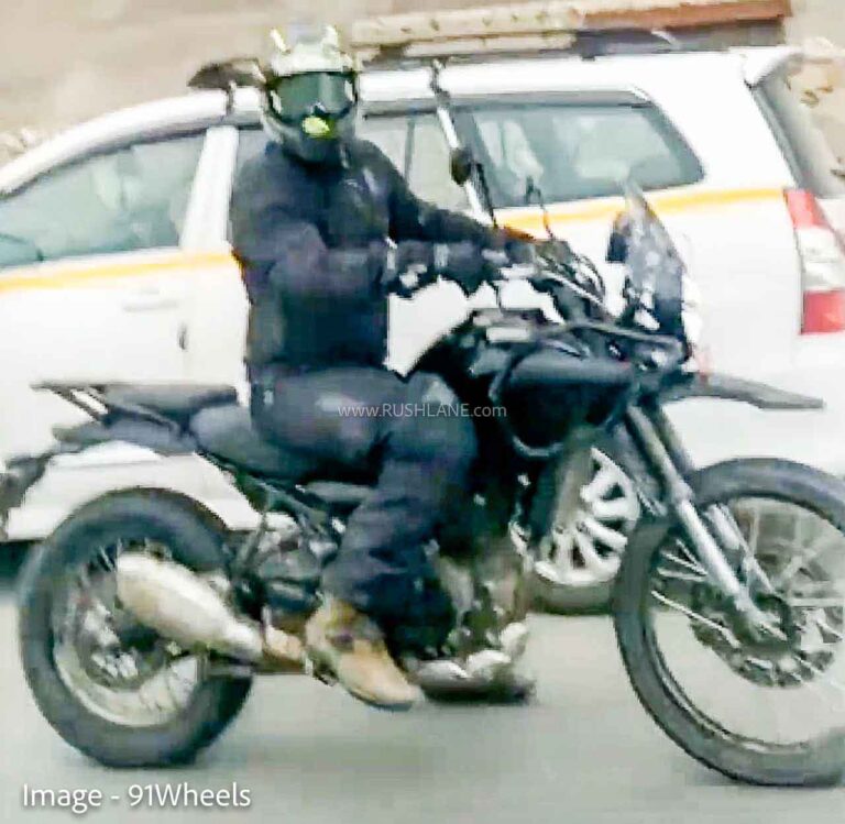Royal Enfield Himalayan 450 Spotted With Snow Chain - Report - top