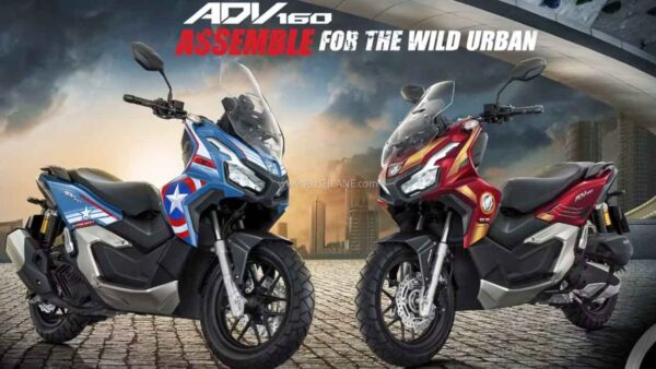 Honda ADV 160cc Scooter - Captain America and Iron Man Edition