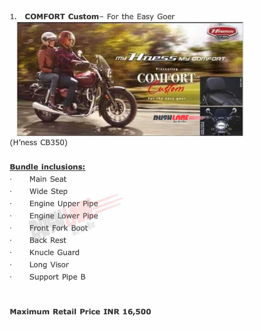 Honda CB350 Comfort Custom Kit