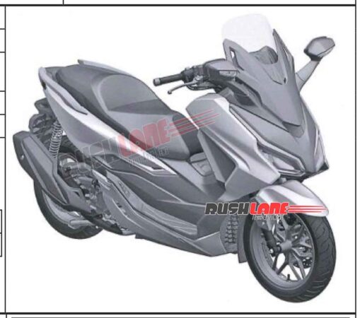 Honda Forza 330cc Scooter patented in India