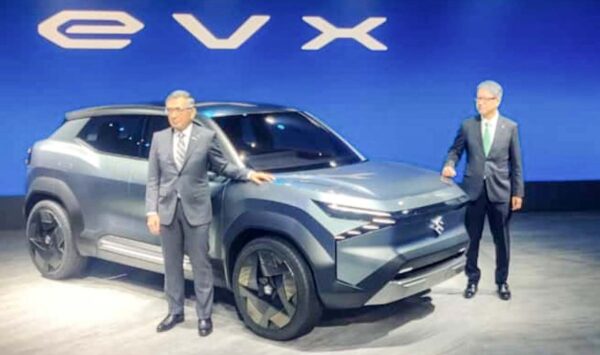 Maruti EVX Electric SUV Concept at 2023 Auto Expo
