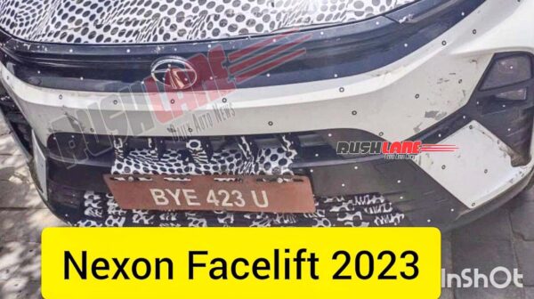 2023 Tata Nexon Facelift Front Spied