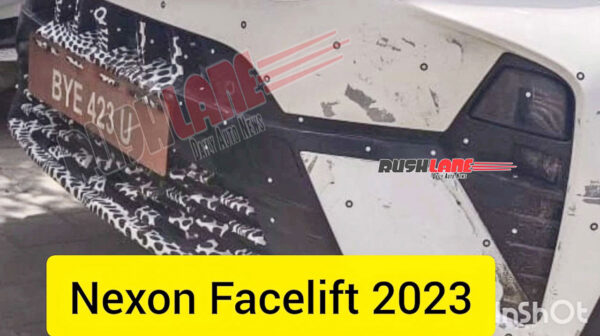 Tata Nexon Facelift Front Spied
