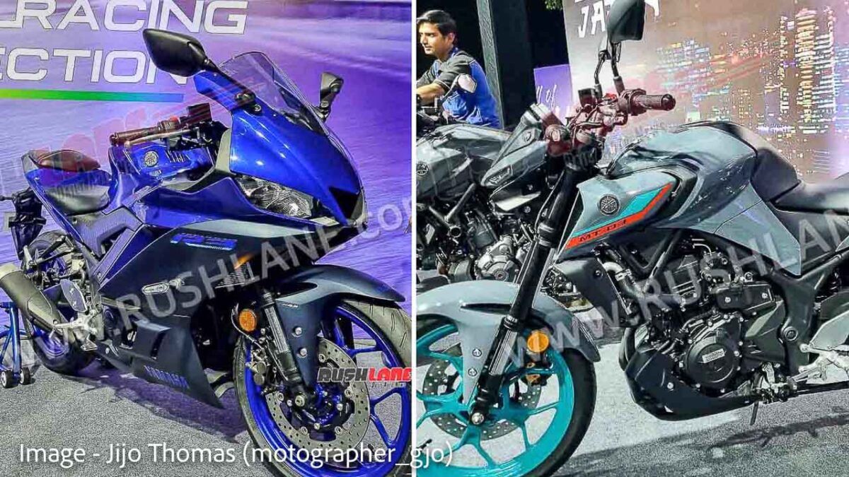 Yamaha R3 price, R7, R1, MT-03, MT-07, MT-09, R1M showcased in India