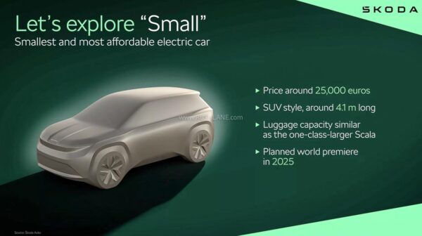 Skoda Small Electric Car - 4.1m length
