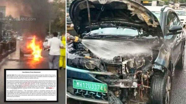Tata Nexon EV catches fire in Pune