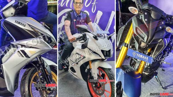 Yamaha R15, Aerox new colours - MT15 base variant showcased to dealers