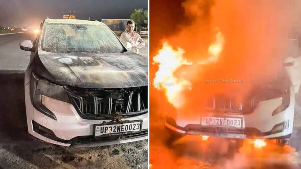 Mahindra XUV70 catches fire