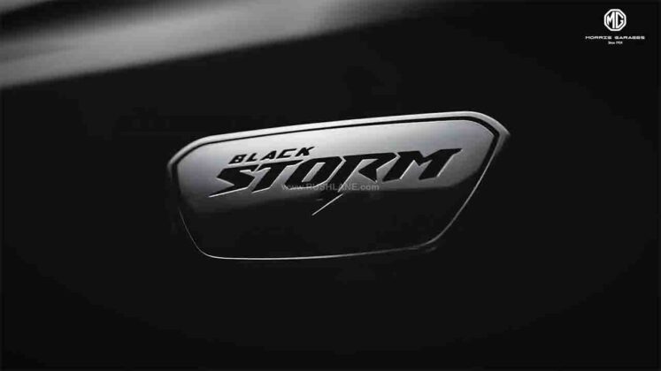 MG Gloster Black Storm Badging