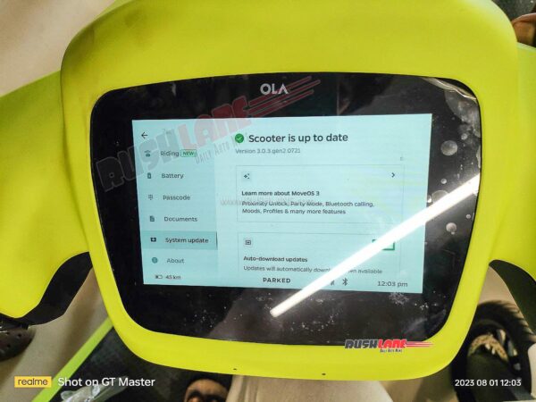 New Ola S1 Air Neon