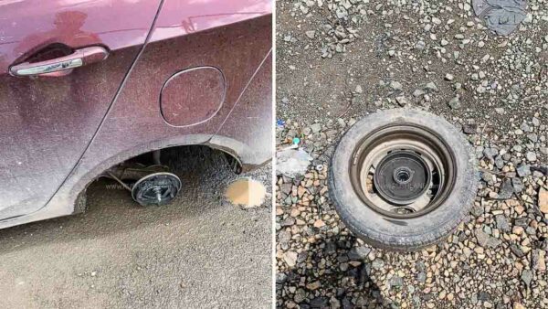 Car Wheel Comes Out While Driving