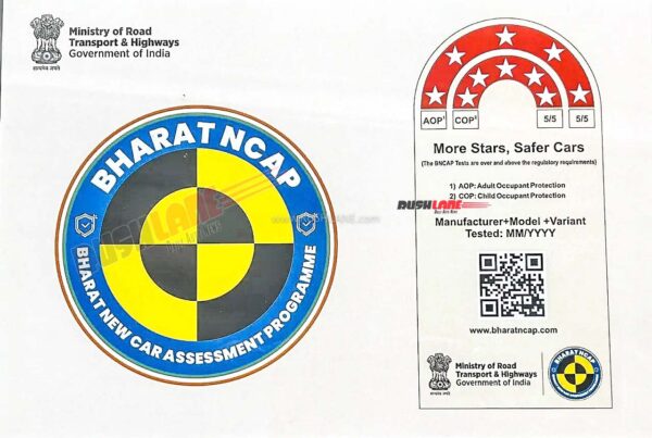 Bharat NCAP official logo - Rating system