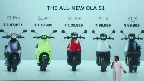 New Ola S1 Range of scooters