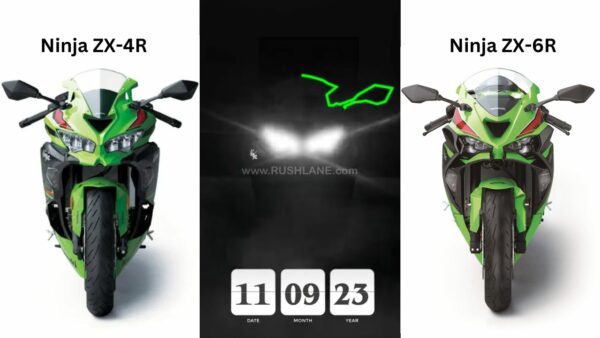 Kawasaki teaser compared with ZX-4R and ZX-6R