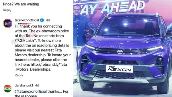 Tata Nexon Facelift Price Rs 7.39 Lakh
