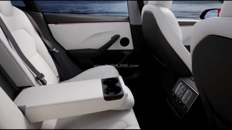 Tesla Model 3 rear seat