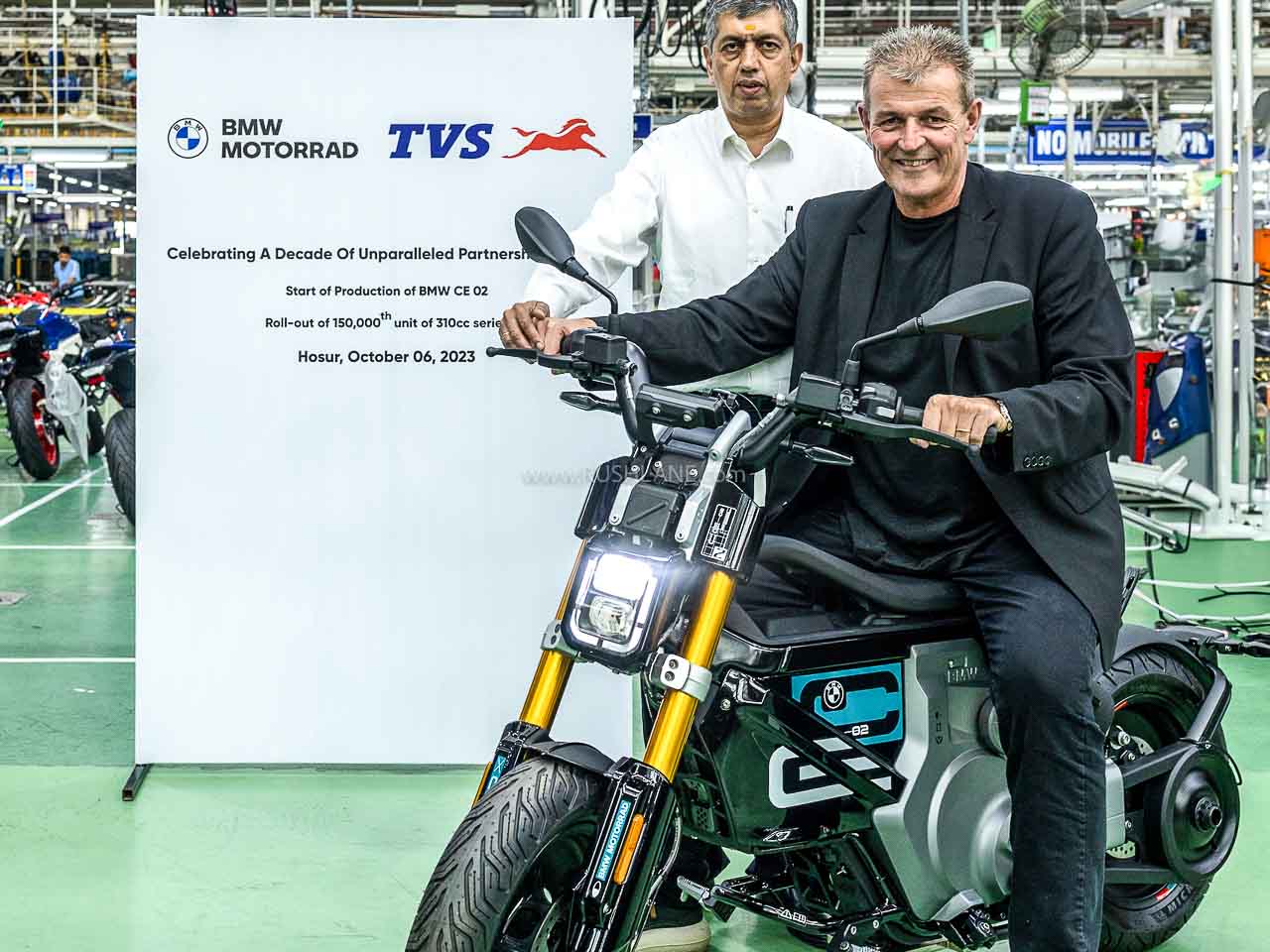 BMW CE-02 electric scooter production starts in India - Only for exports