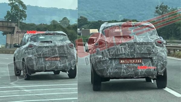 Tata Punch.ev Spotted Rear Section