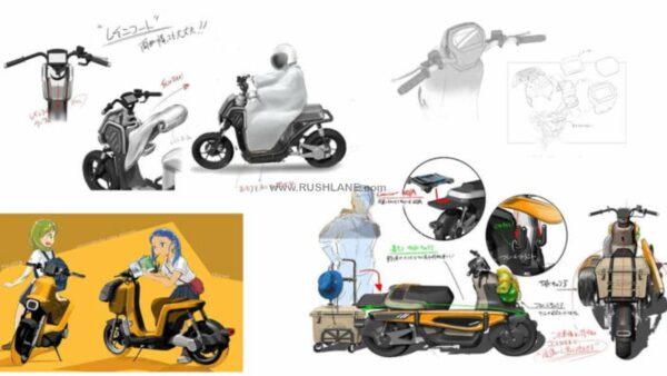 Yamaha ELOVE self-balancing scooter concept drawings
