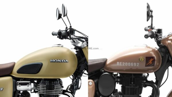 New Honda CB350 Vs Classic 350 - Fuel Tank