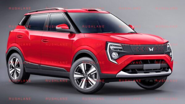 Mahindra XUV300 Facelift Rendered - Red Rage